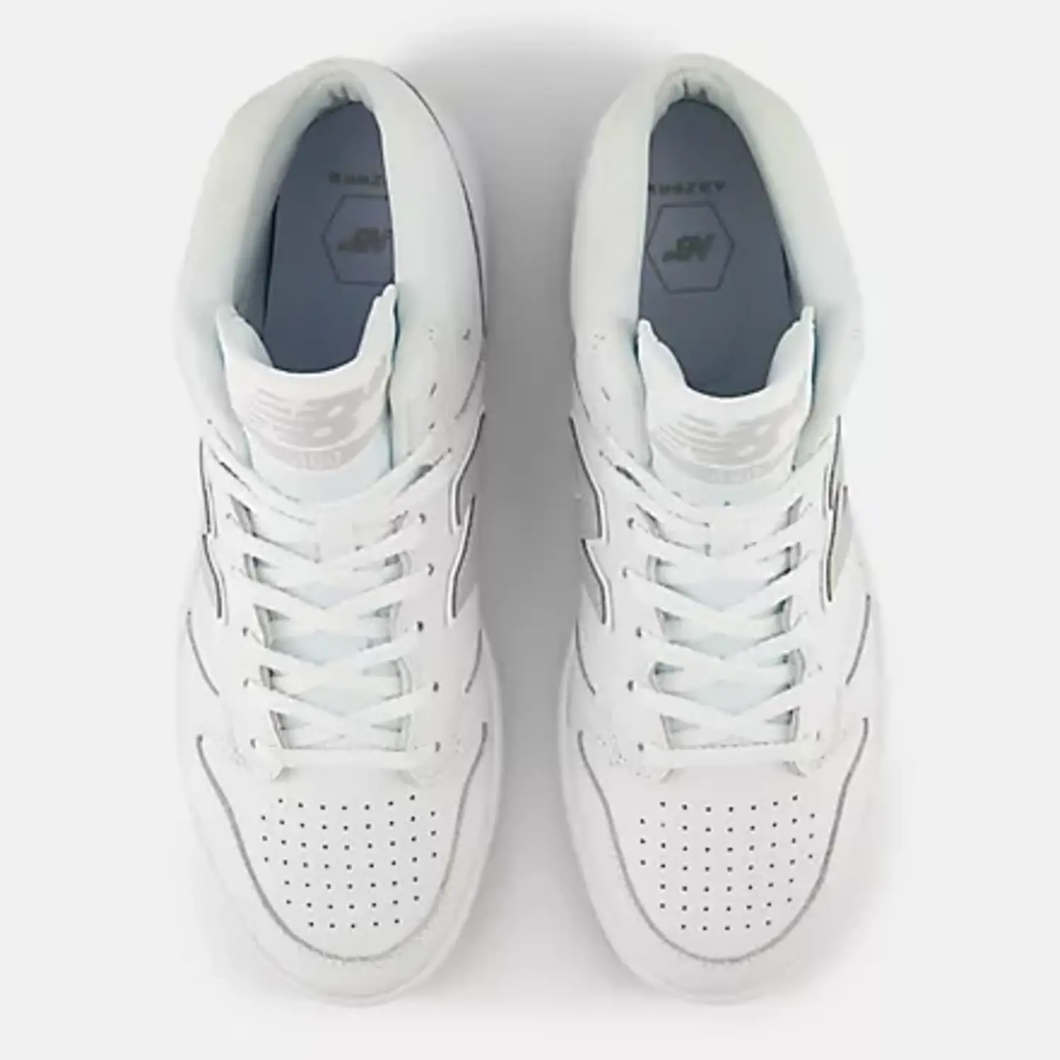 NEW BALANCE 480 HIGH NB NUMERIC WHITE GREY NM480HWG - The Garden NEW BALANCE 480 HIGH NB NUMERIC WHITE GREY NM480HWG - The Garden