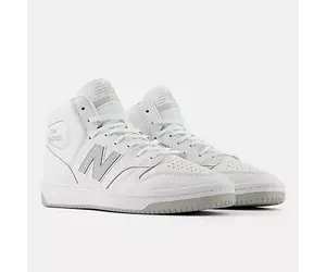 NEW BALANCE 480 HIGH NB NUMERIC WHITE GREY NM480HWG - The Garden NEW BALANCE 480 HIGH NB NUMERIC WHITE GREY NM480HWG - The Garden