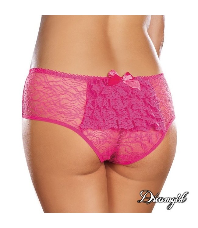 Dreamgirl Dreamgirl Ruffled Fun Crotchless Panty Queen