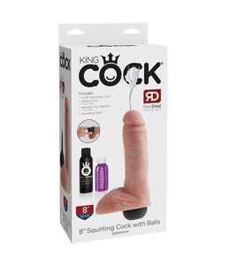 King Cock King Cock 8" Squirting Cock with Balls