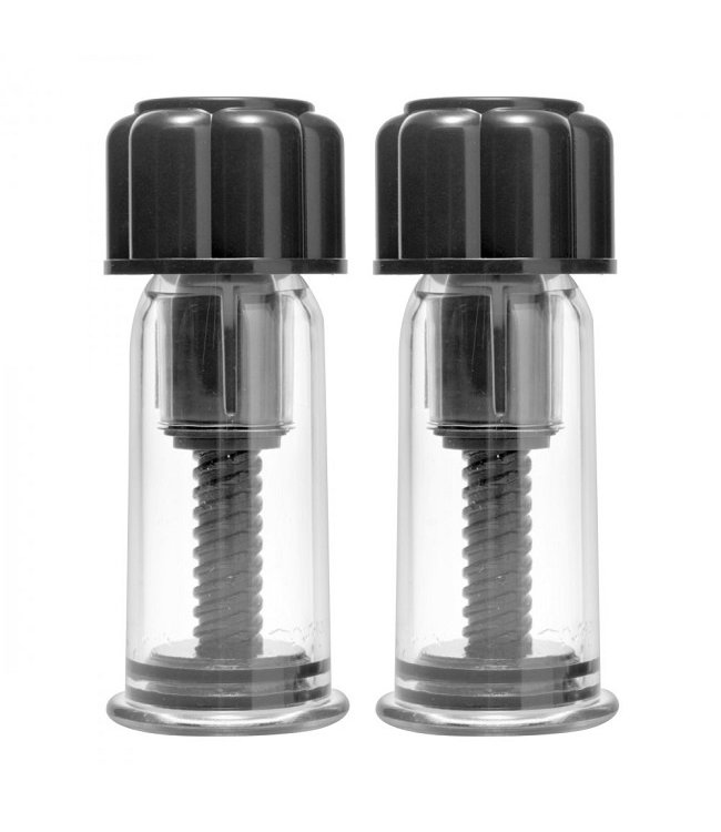 Master Series Black Maxxx Powerful Twist Nipple Suckers