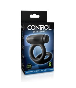 Sir Richard's CONTROL by Sir Richard's Vibrating Silicone Cock & Ball C-Ring