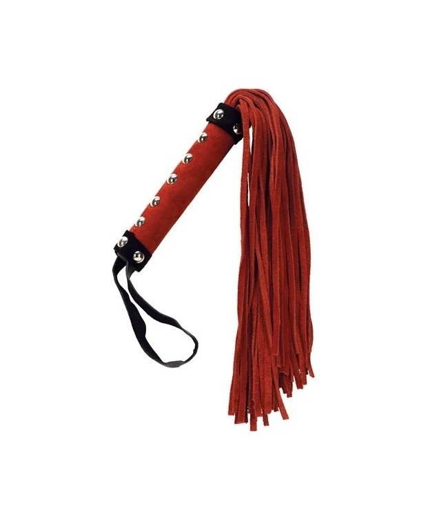 Punishment Large Suede Whip with Studs