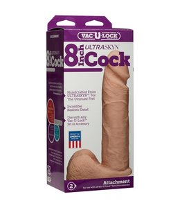 Vac-U-Lock 8" UltraSKYN Cock Vanilla