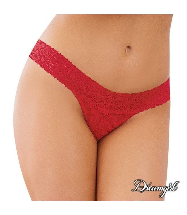 Dreamgirl Dreamgirl Bare Sexy Lace Thong OS