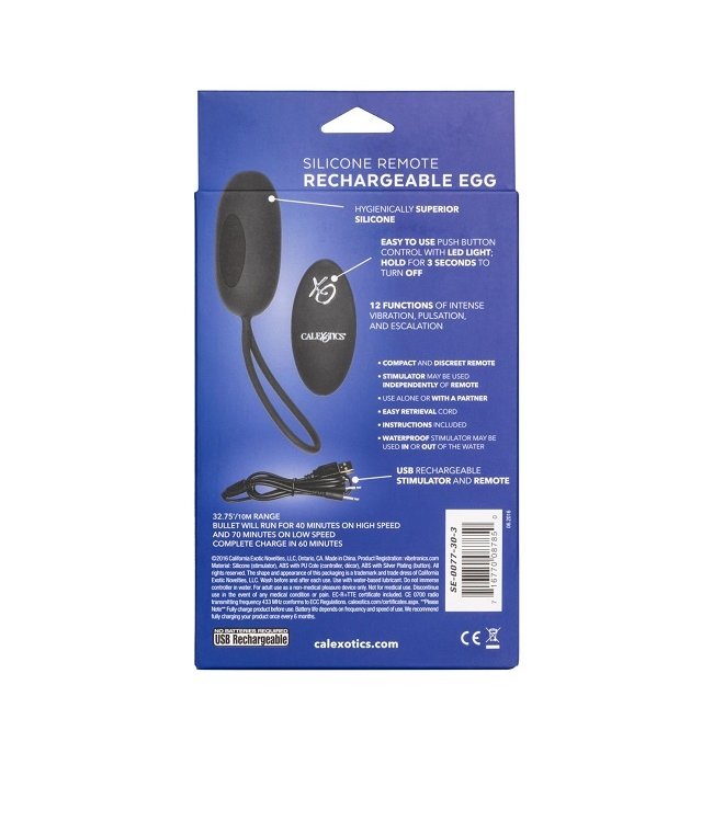 CalExotics Silicone Remote Rechargeable Egg