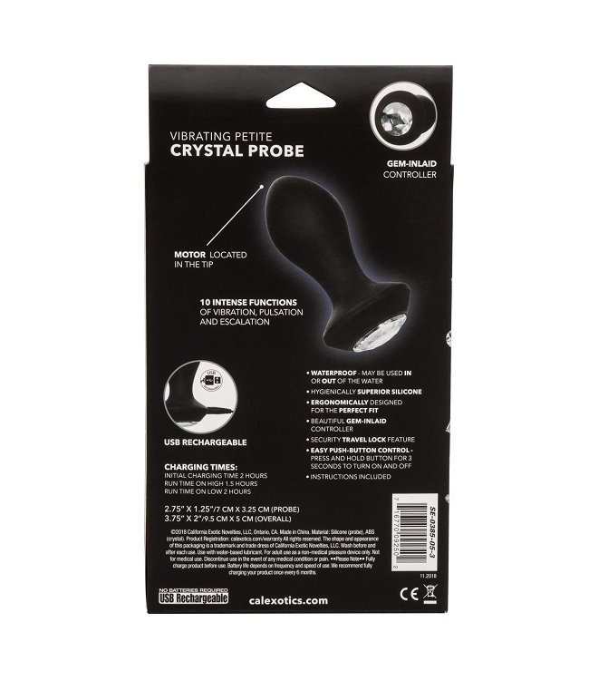 CalExotics Power Gems Vibrating Petite Crystal Probe