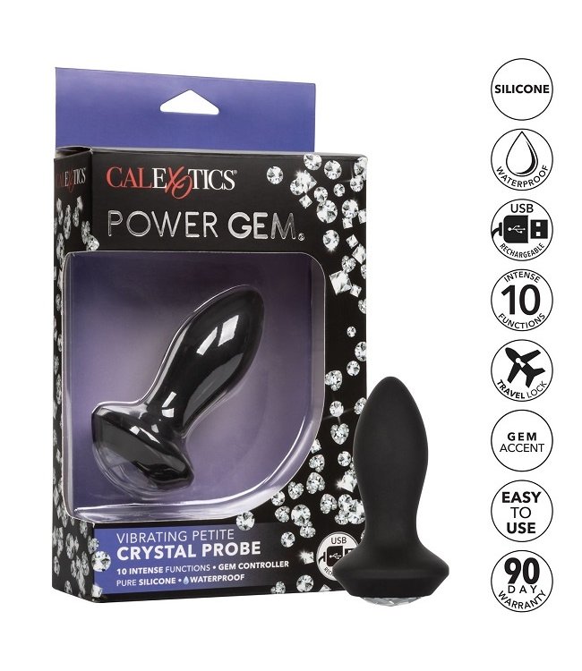 CalExotics Power Gems Vibrating Petite Crystal Probe