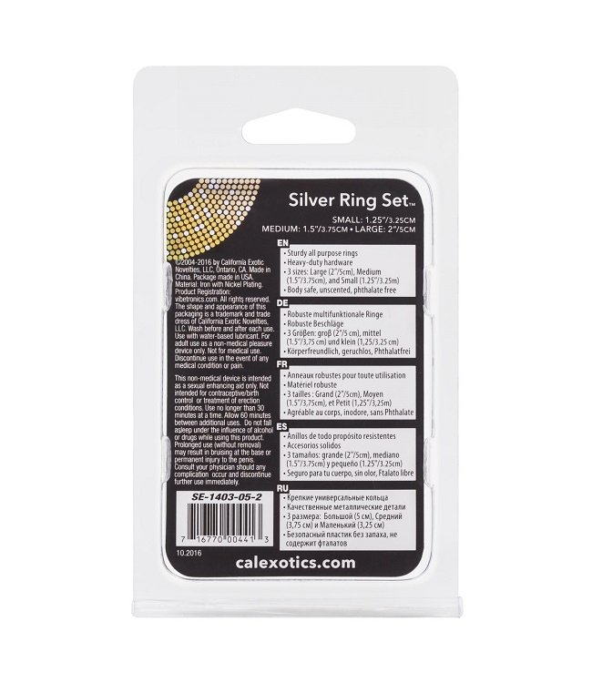 CalExotics Silver Ring Set