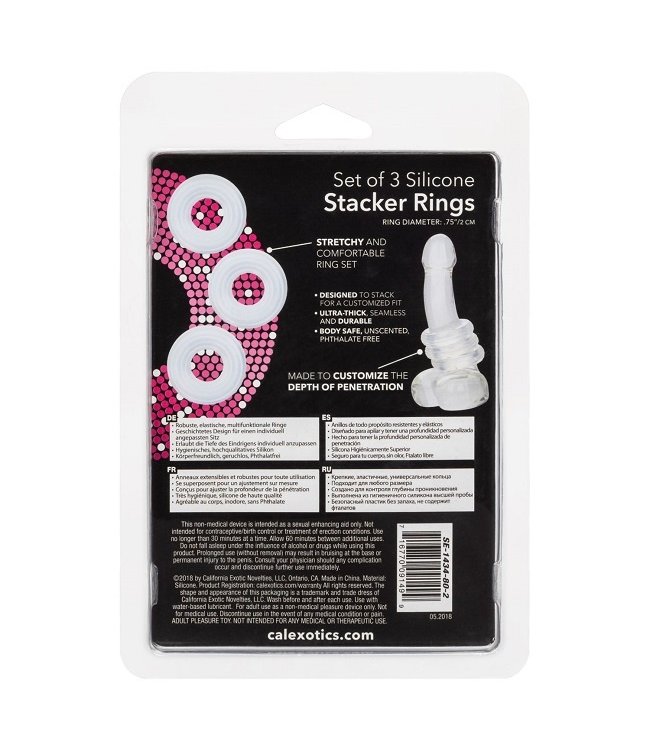 CalExotics Set of 3 Silicone Stacker Rings
