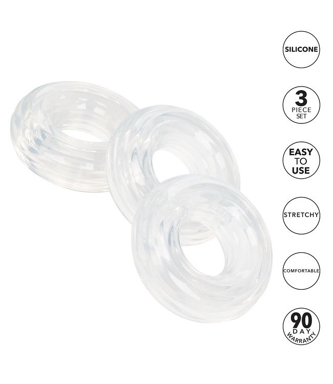CalExotics Set of 3 Silicone Stacker Rings