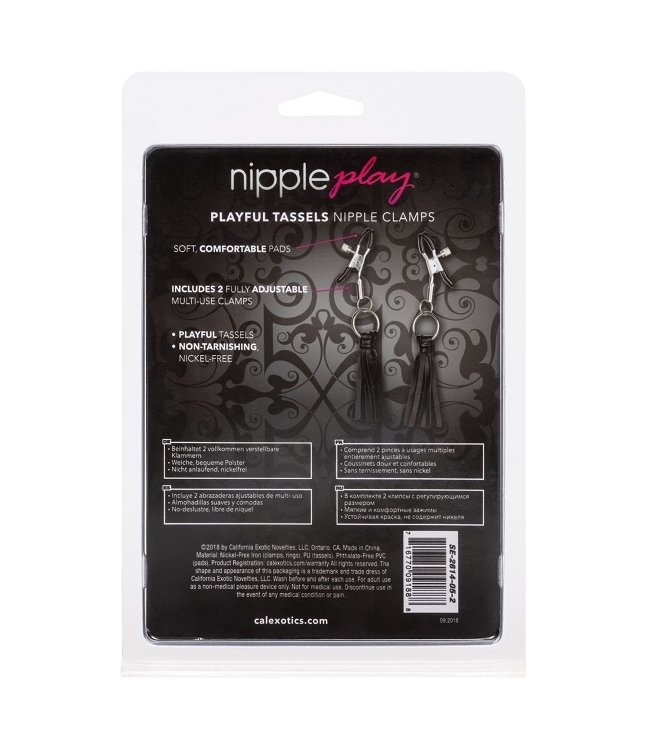 CalExotics Nipple Play® Playful Tassels Nipple Clamps