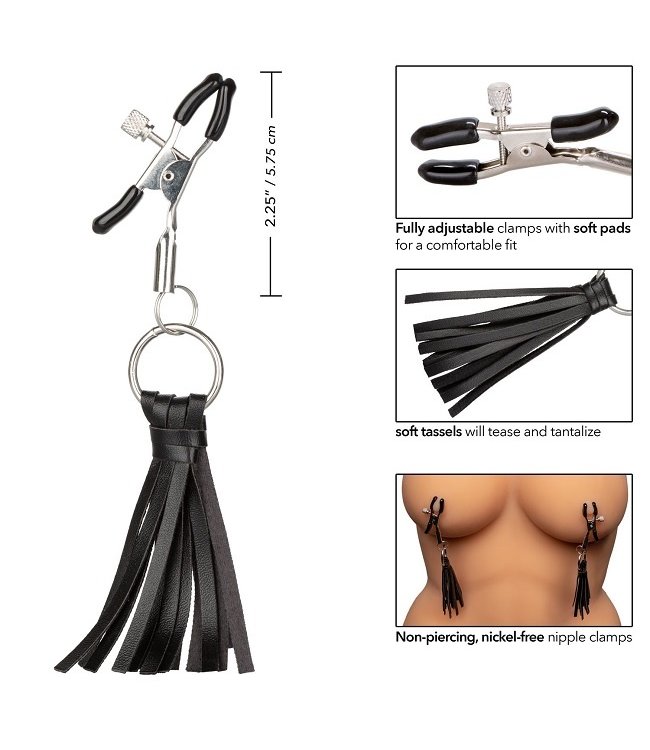 CalExotics Nipple Play® Playful Tassels Nipple Clamps