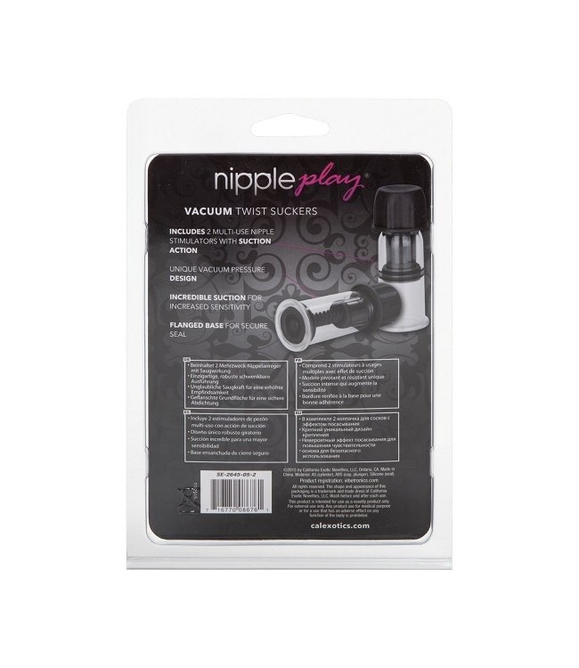 CalExotics Nipple Play Vacuum Twist Suckers