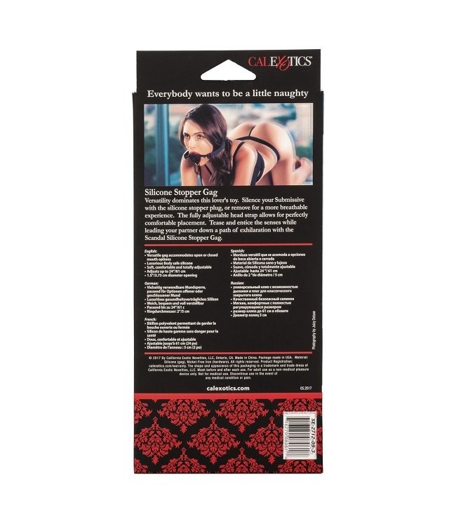 CalExotics Scandal Silicone Stopper Gag