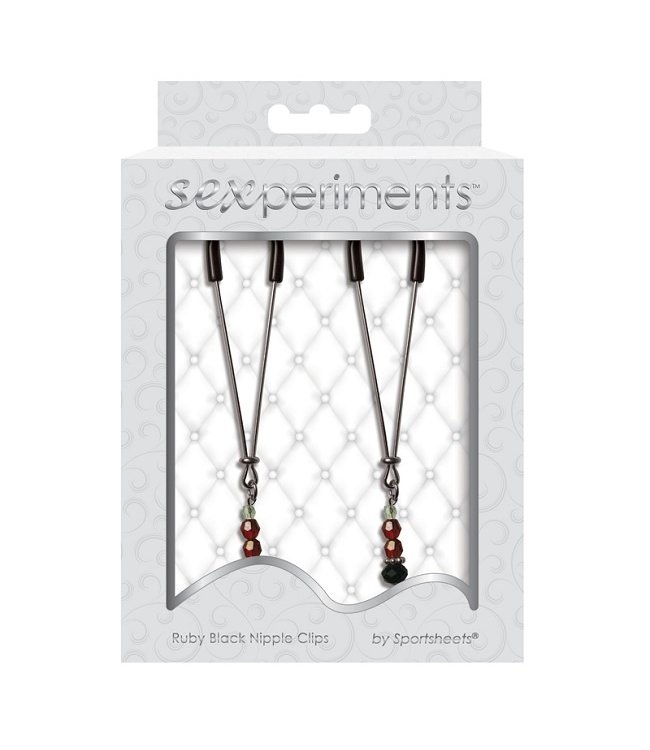 Sexperiments Ruby Black Nipple Clamps