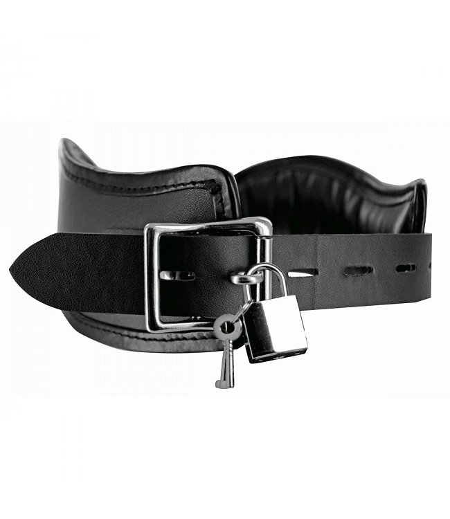 Strict Leather Locking Posture Collar