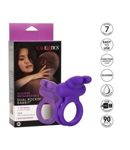CalExotics Silicone Rechargeable Dual Rockin Rabbit