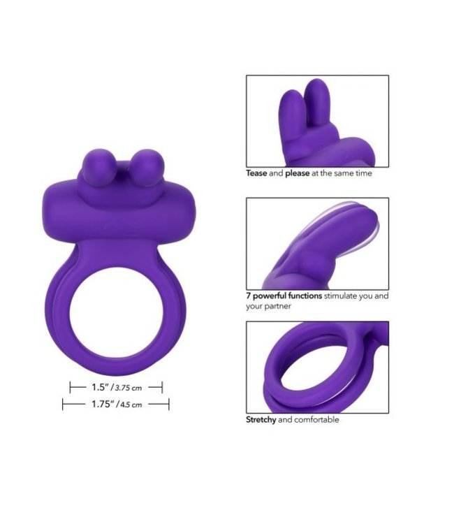 CalExotics Silicone Rechargeable Dual Rockin Rabbit