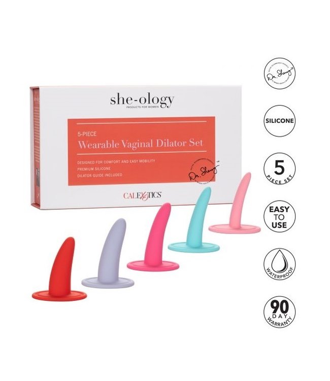 CalExotics She-Ology 5 Pc Wearable Vaginal Dialator Set