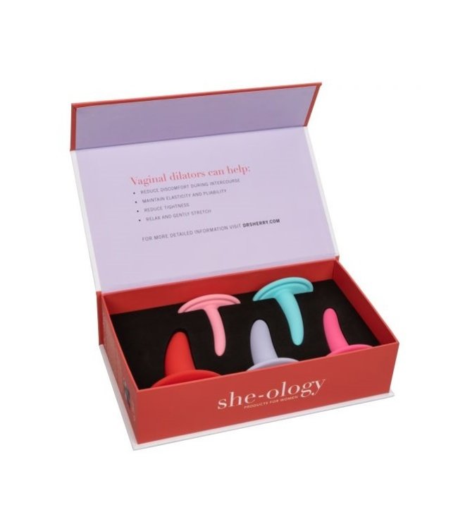 CalExotics She-Ology 5 Pc Wearable Vaginal Dialator Set