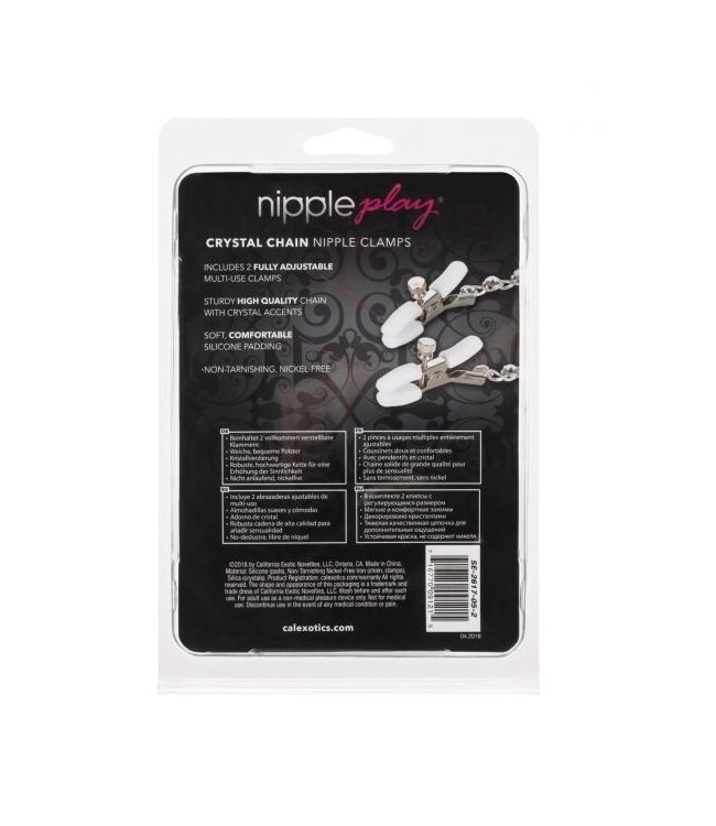 CalExotics Crystal Chain Nipple Clamps