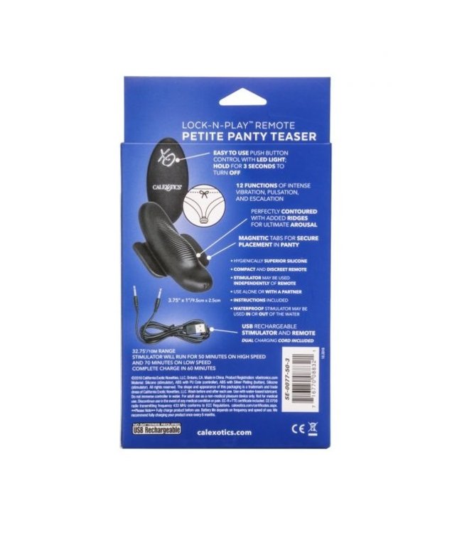 CalExotics Lock-N-Play Remote Petite Panty Teaser