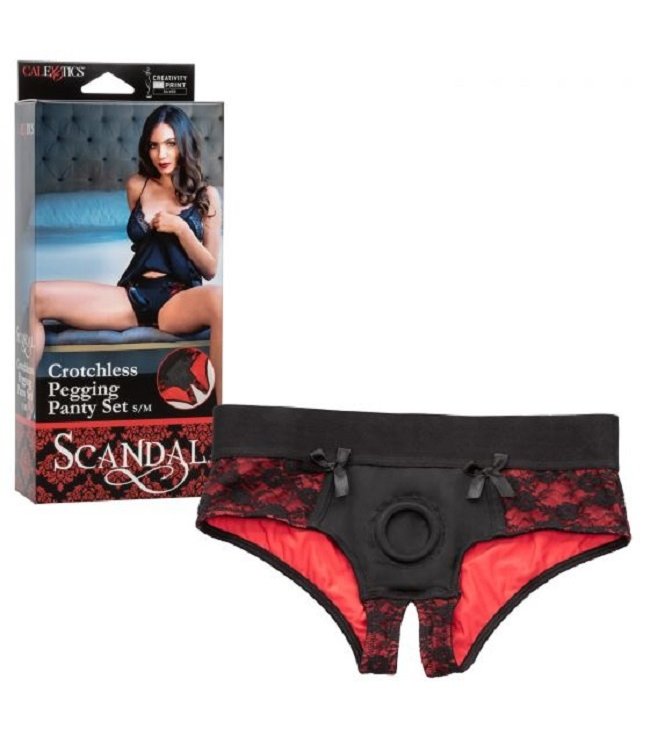 CalExotics Scandal Crotchless Pegging Panty Set