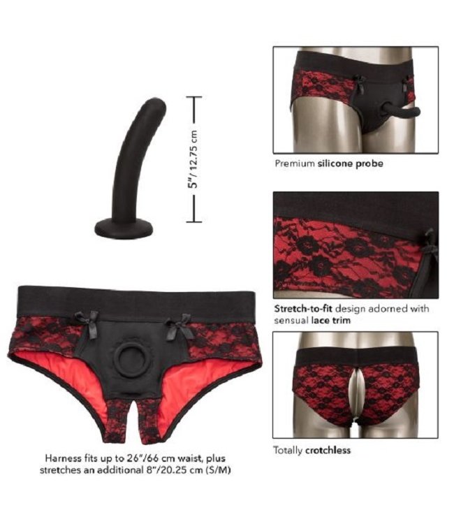 CalExotics Scandal Crotchless Pegging Panty Set