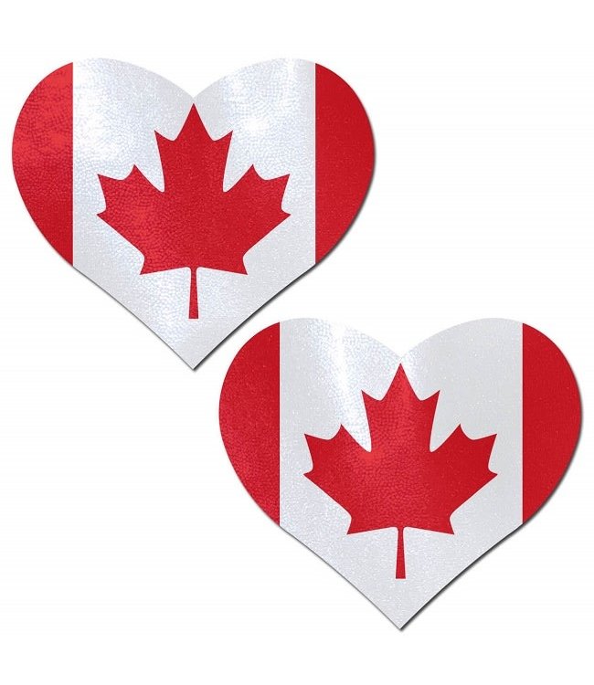 Pastease Pastease Canadian Flag Heart Pasties