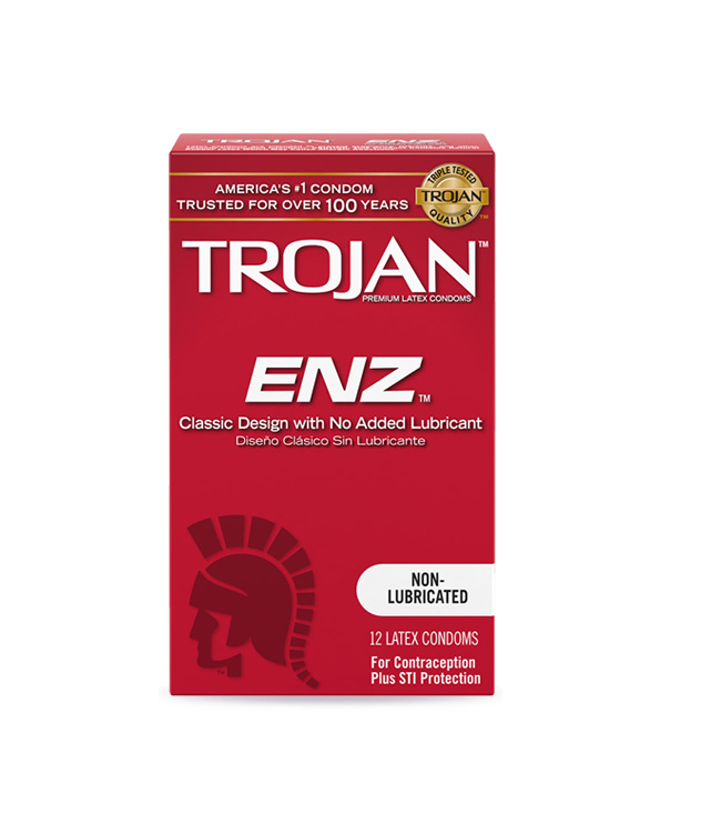 Trojan Enz Non-lubricated condoms 12pk