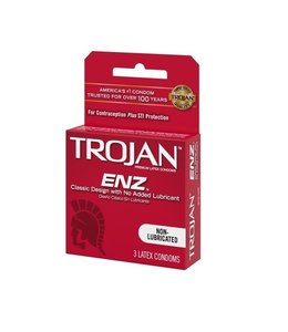 Trojan Enz Non-lubricated condoms 3pk