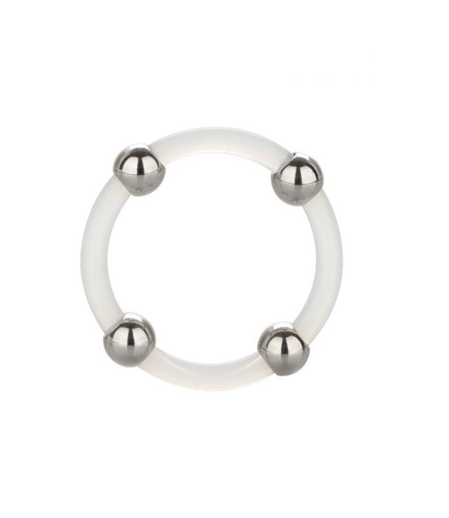 CalExotics Steel Beaded Silicone Ring - Large