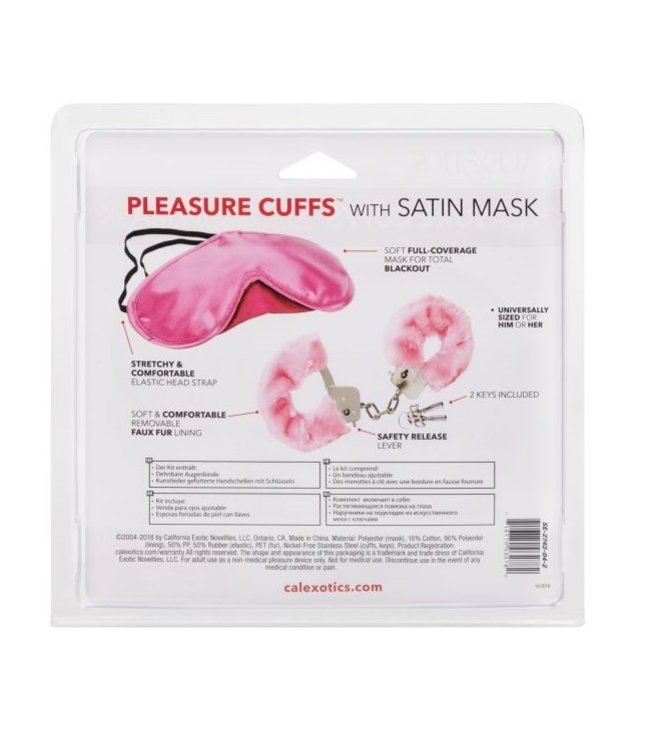 CalExotics Calexotics Pleasure Cuffs With Satin Mask