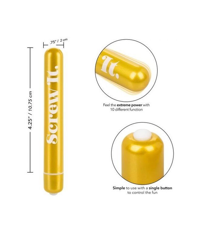 CalExotics Naughty Bits Screw It. Powerful Vibrator
