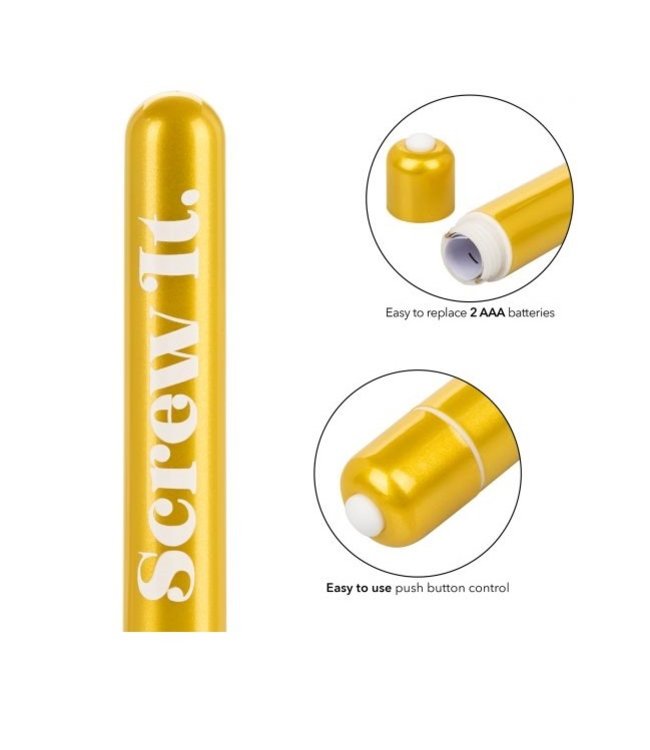 CalExotics Naughty Bits Screw It. Powerful Vibrator