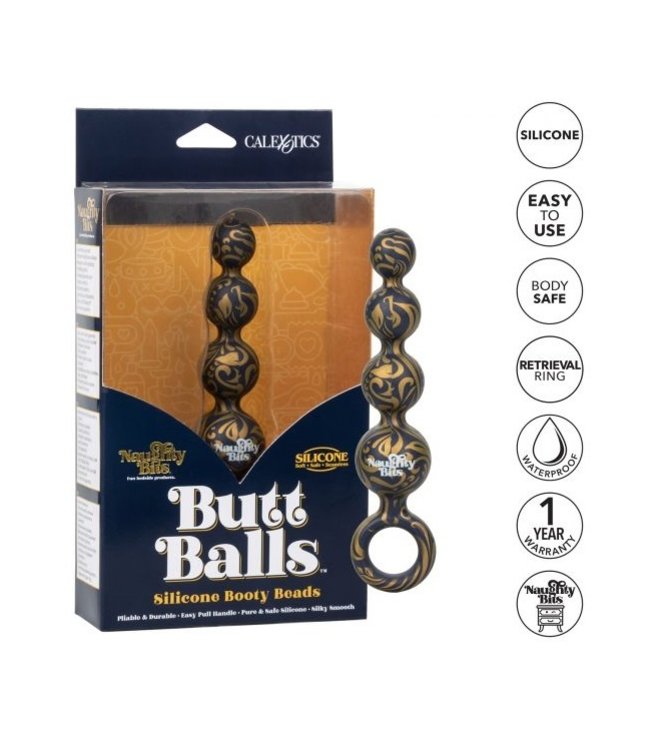 CalExotics Naughty Bits Butt Balls Silicone Booty Beads