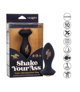 CalExotics Naughty Bits Shake Your Ass Petite Vibrating Butt Plug