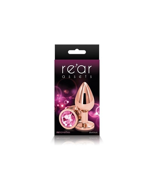 NS Novelties Rear Assets - Rose Gold - Medium - Pink