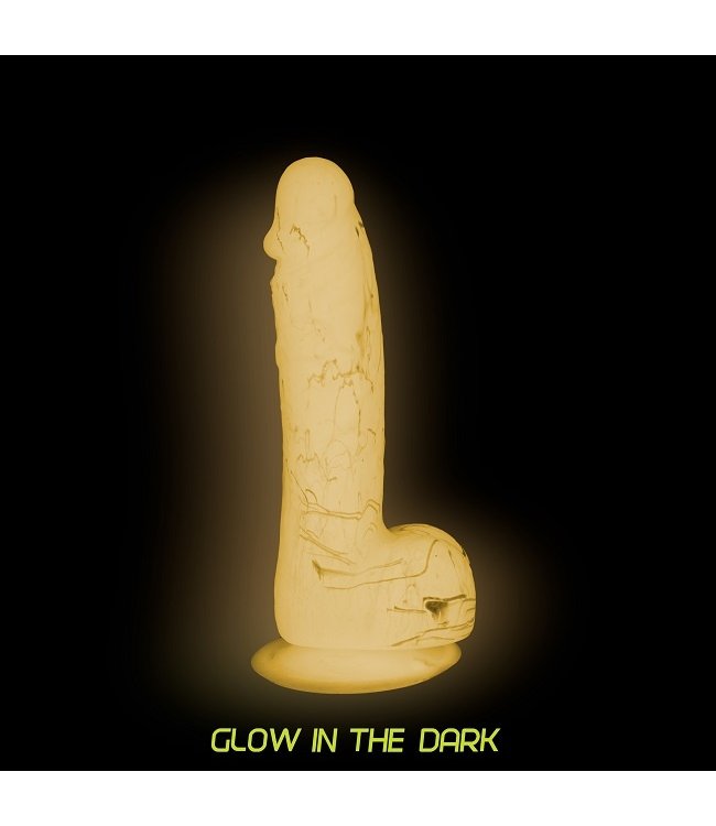Addiction - Brandon 7.5" Glow-in-the-Dark Silicone Dildo
