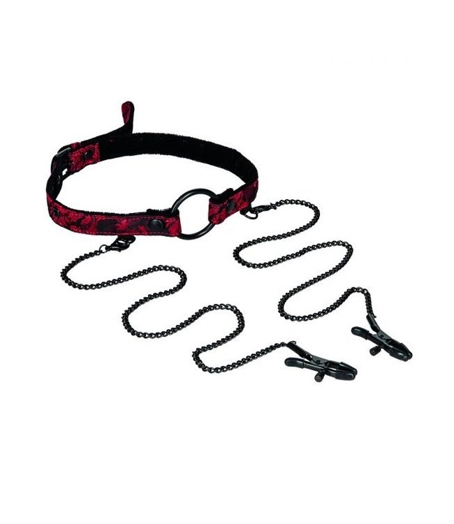 CalExotics Scandal Open Mouth Gag with Clamps
