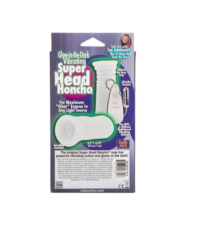 CalExotics Sue Johanson Glow-in-the-Dark Vibrating Super Head Honcho