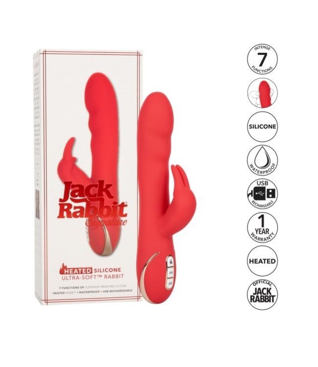 CalExotics Jack Rabbit Signature Heated Silicone Ultra-Soft Rabbit