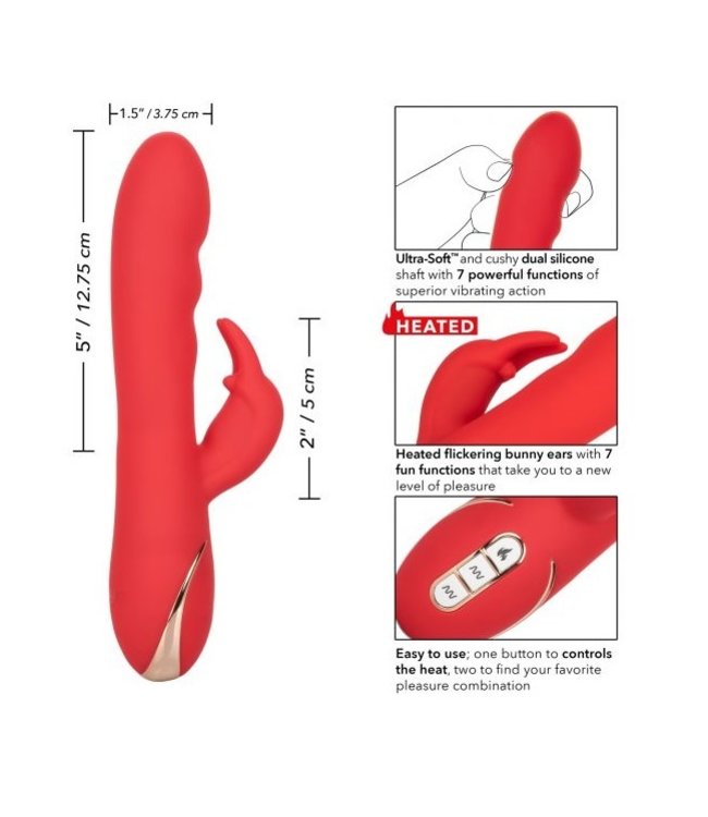 CalExotics Jack Rabbit Signature Heated Silicone Ultra-Soft Rabbit