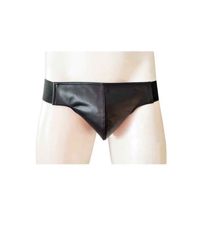 Rouge Rouge Leather Jock Strap Black