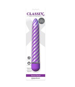 Classix Sweet Swirl Vibrator - Purple