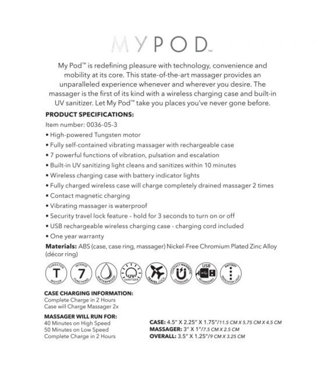 CalExotics My Pod -White