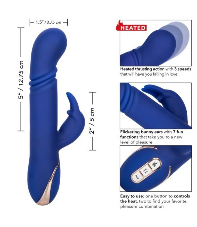 CalExotics Jack Rabbit® Signature Heated Silicone Thrusting "G" Rabbit