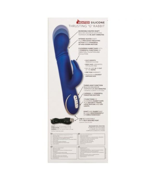 CalExotics Jack Rabbit® Signature Heated Silicone Thrusting "G" Rabbit