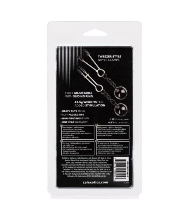 CalExotics Nipple Grips Weighted Tweezer Nipple Clamps